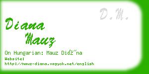diana mauz business card